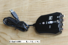 USB-Konverter. Wandelt Audiosignale für den USB-Anschluß. Kein direkter Mikrofonanschluß möglich!