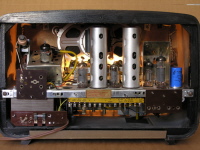 Radiogerät Elektra - bei geöffneter Rückwand